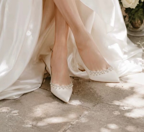 Brautschuhe weiß elegante - weiß,,