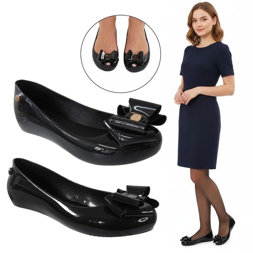 Damen flach schleife - flach,