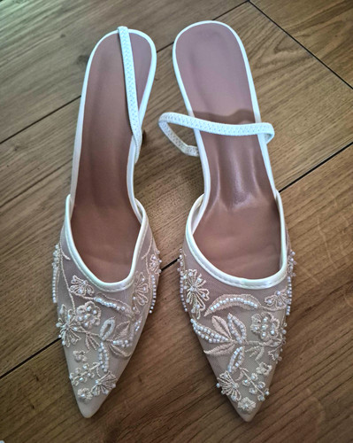 Brautschuhe slingbacks - brautschuhe,