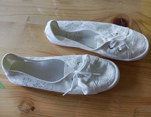 Weiße brautschuhe ballerinas - weiße,
