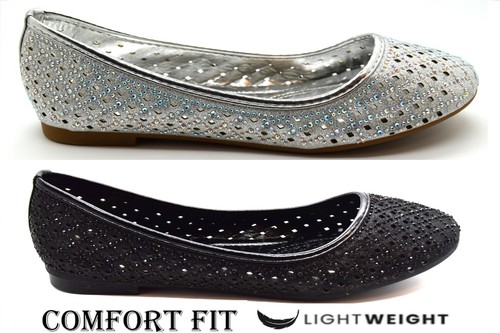 Flache glitzer pumps slipper - flache,